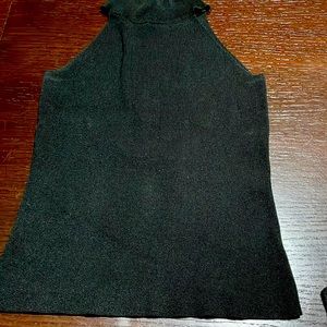 Black sleeveless top
